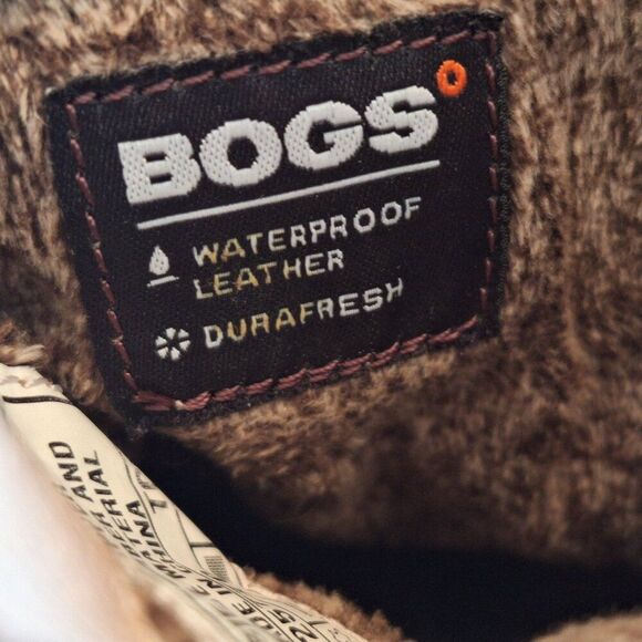 Bogs Slouchy Leather PullOn Ankle Booties Waterproof Cassie Low Brown Buckle 6.5 - Picture 8 of 13